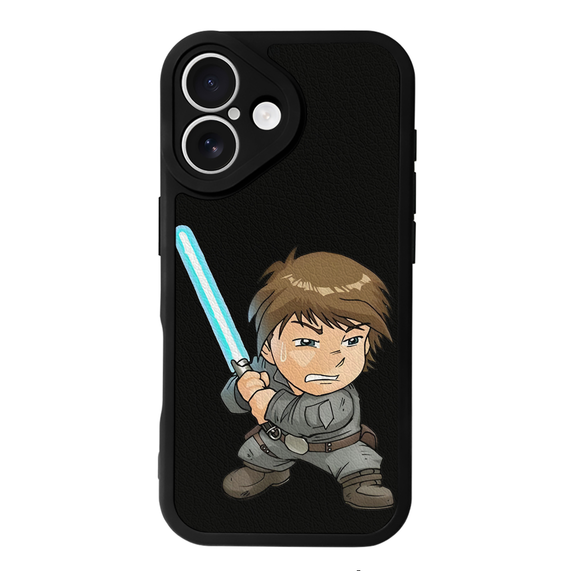 （画像用） スター・ウォーズ Star Wars 【iPhone 16シリーズ対応】シリコンスマホケース（レザー調） 材質：シリコン